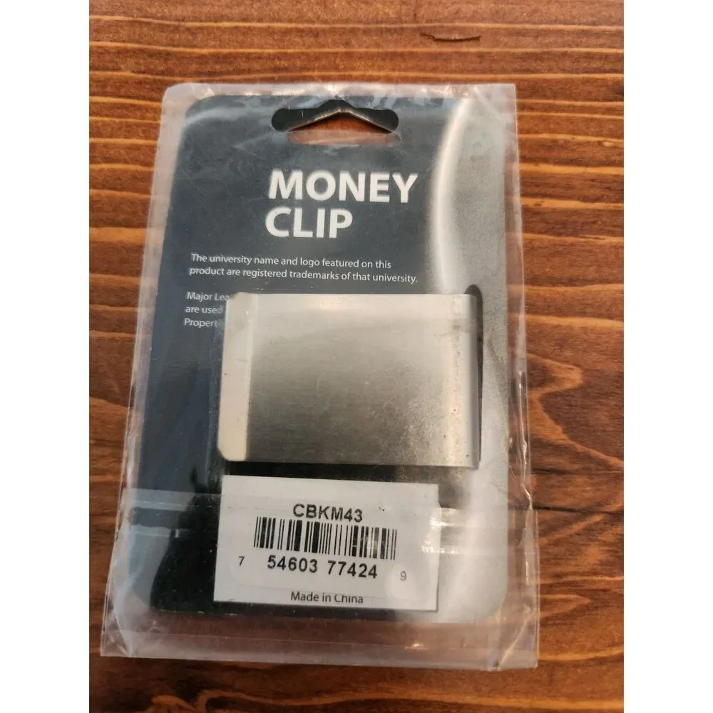 LSU Tigers Money Clip Black and Steel Minimalist Wallet NWT Louisiana State NCAA